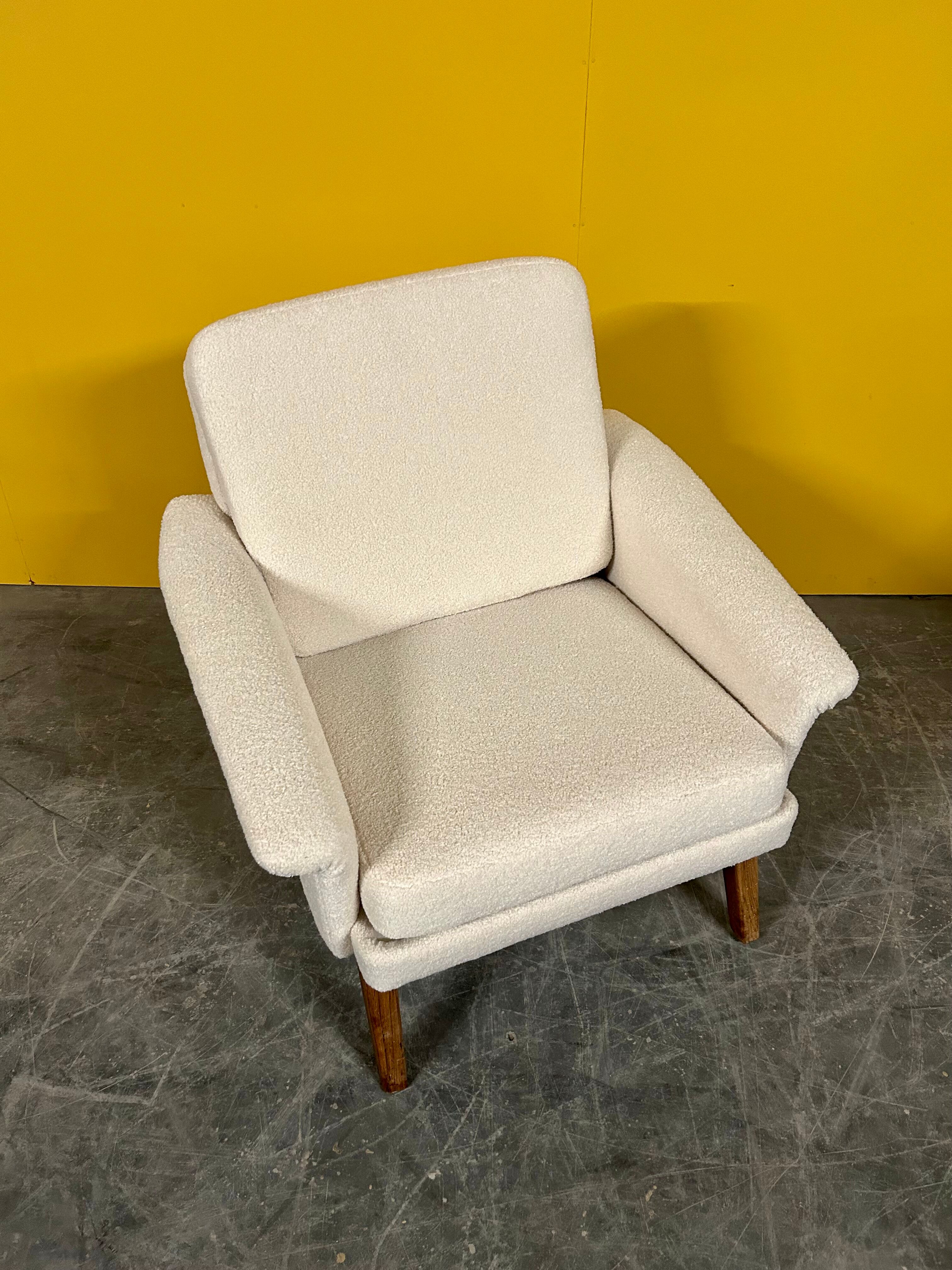 Danish vintage low back armchair 1960