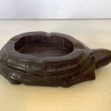 Solid wood turtle ashtray pocket emptier