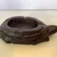 Solid wood turtle ashtray pocket emptier