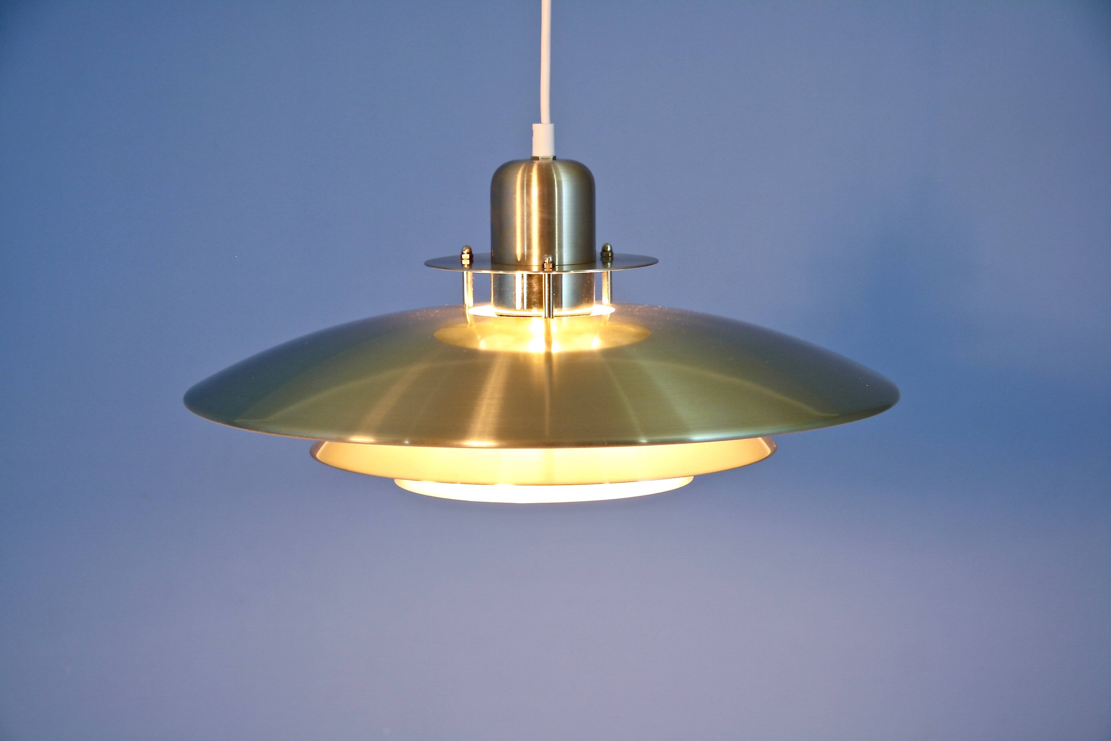 Danish hanging lamp in brass, 1980s