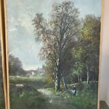 Pair of signed landscapes dated 1893