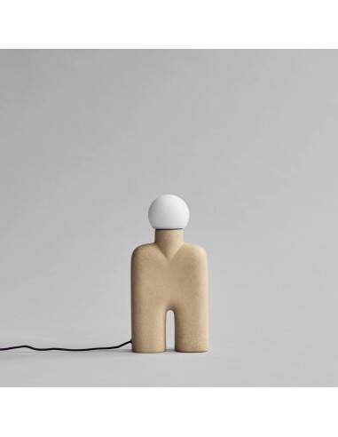 Sand table lamp, ceramic, contemporary work.