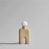 Sand table lamp, ceramic, contemporary work.