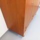 Vintage Scandinavian modernist wardrobe in teak and metal from the 1960s.
