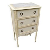 Commode ancienne style louis xvi  plateau marbre