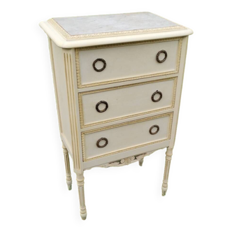 Commode ancienne style louis xvi  plateau marbre