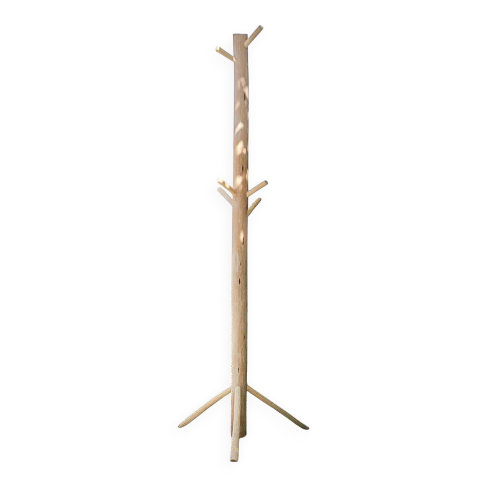 Wooden coat rack