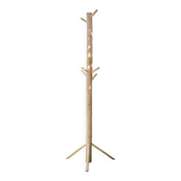 Wooden coat rack