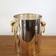 Vintage champagne bucket Lancel, France 1970's