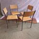 Set of 8 industrial chairs