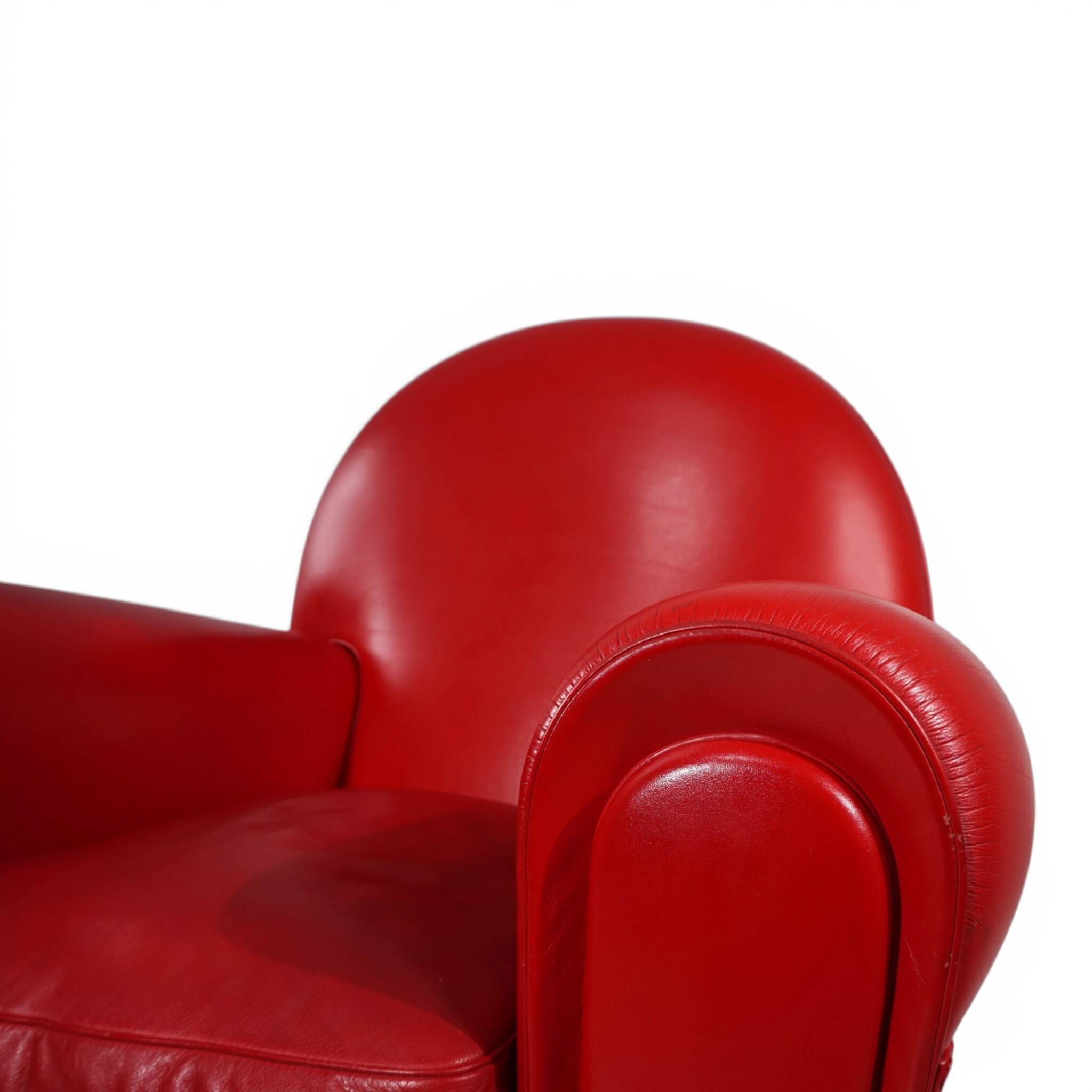 Poltrona Frau Vanity Fair Leather Armchair by Renzo Frau, 1990