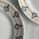 3 blue flower pattern dessert plates
