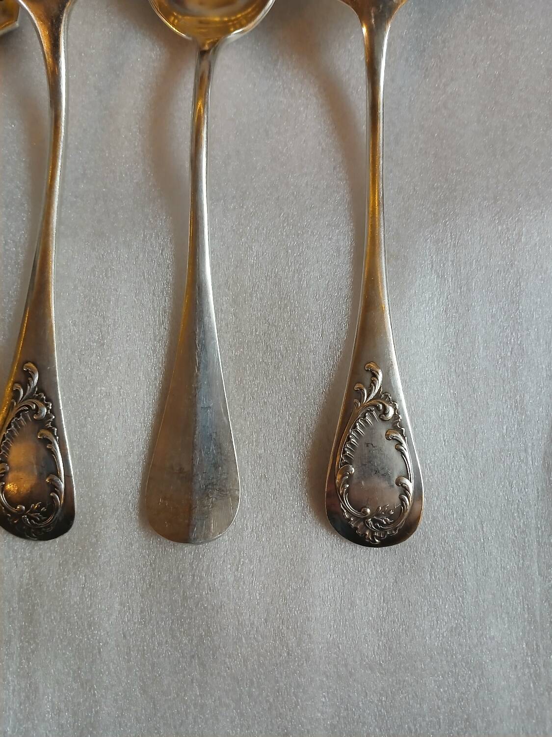 24 antique silver-plated cutlery sets