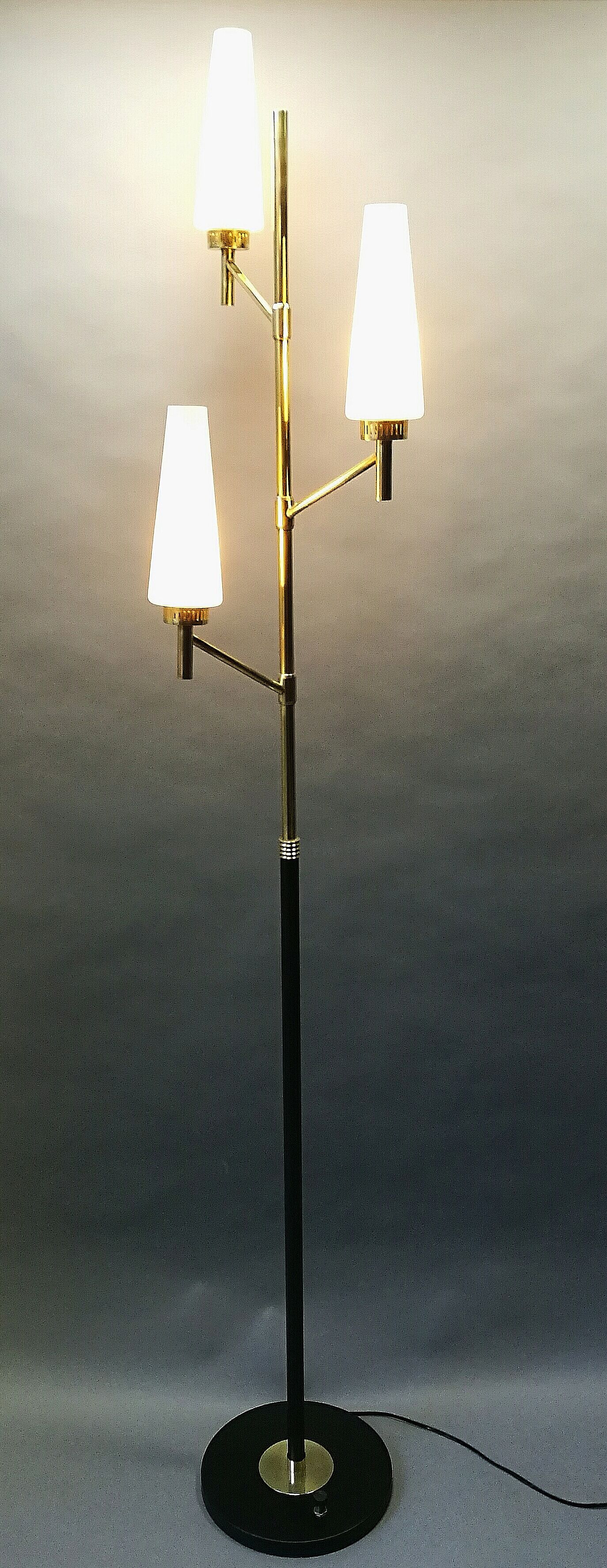 Floor lamp monix 60s black and gold