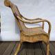 Pair of Vivai del Sud rattan wicker bamboo chairs