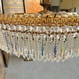 Vintage chandelier 8 lights and brass