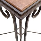 Art Deco console wood and metal