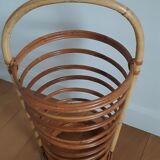 Vintage rattan umbrella stand