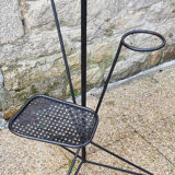 Lampadaire tripode, tablette et porte plantes, vintage, années 50
