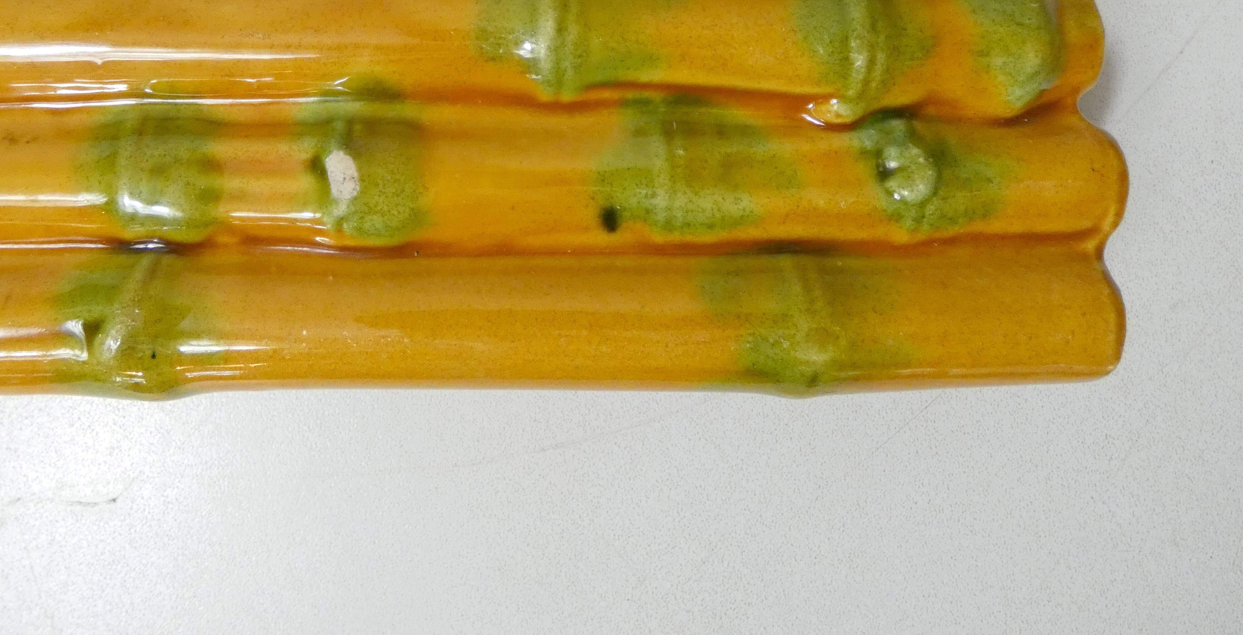 Vintage Vallauris barbotine cheese dish