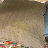 Coussin en lin 50x50cm vert