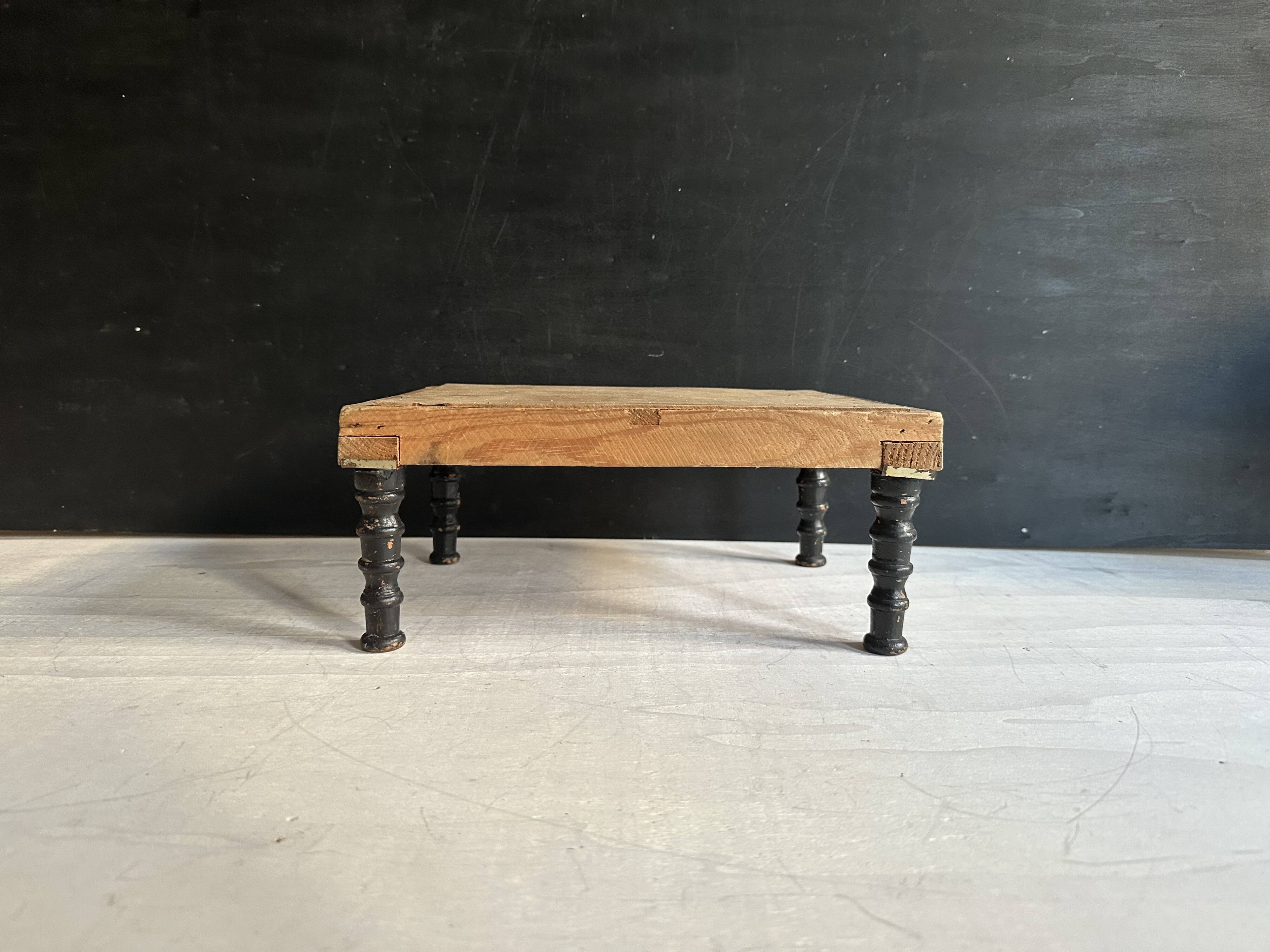 Napoleon III footrest in blackened wood, 19th century