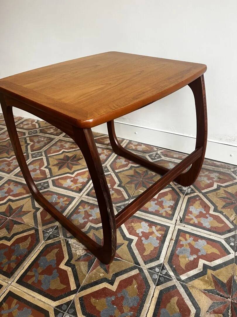 Teak nesting tables – Nathan Furniture, UK