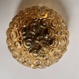 Helena Tynell golden glass wall light ceiling fixture 1970