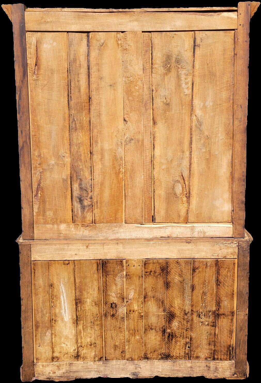 Sideboard curiosity cabinet made of solid antique wood
