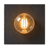 Black cement tile wall light