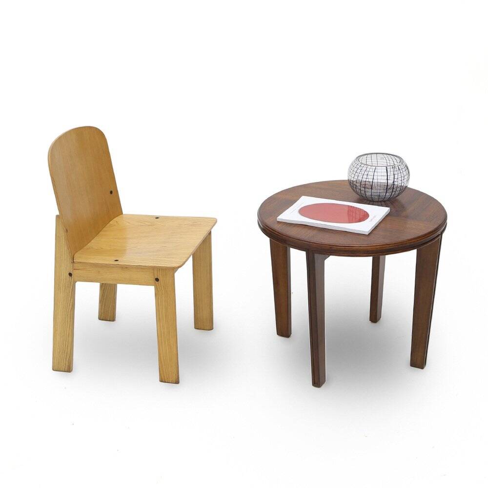 Wooden chair by Luca Meda for Longoni, 1970s