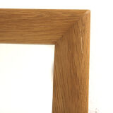 Scandinavian oak mirror, 127x50cm, Sweden, 1960