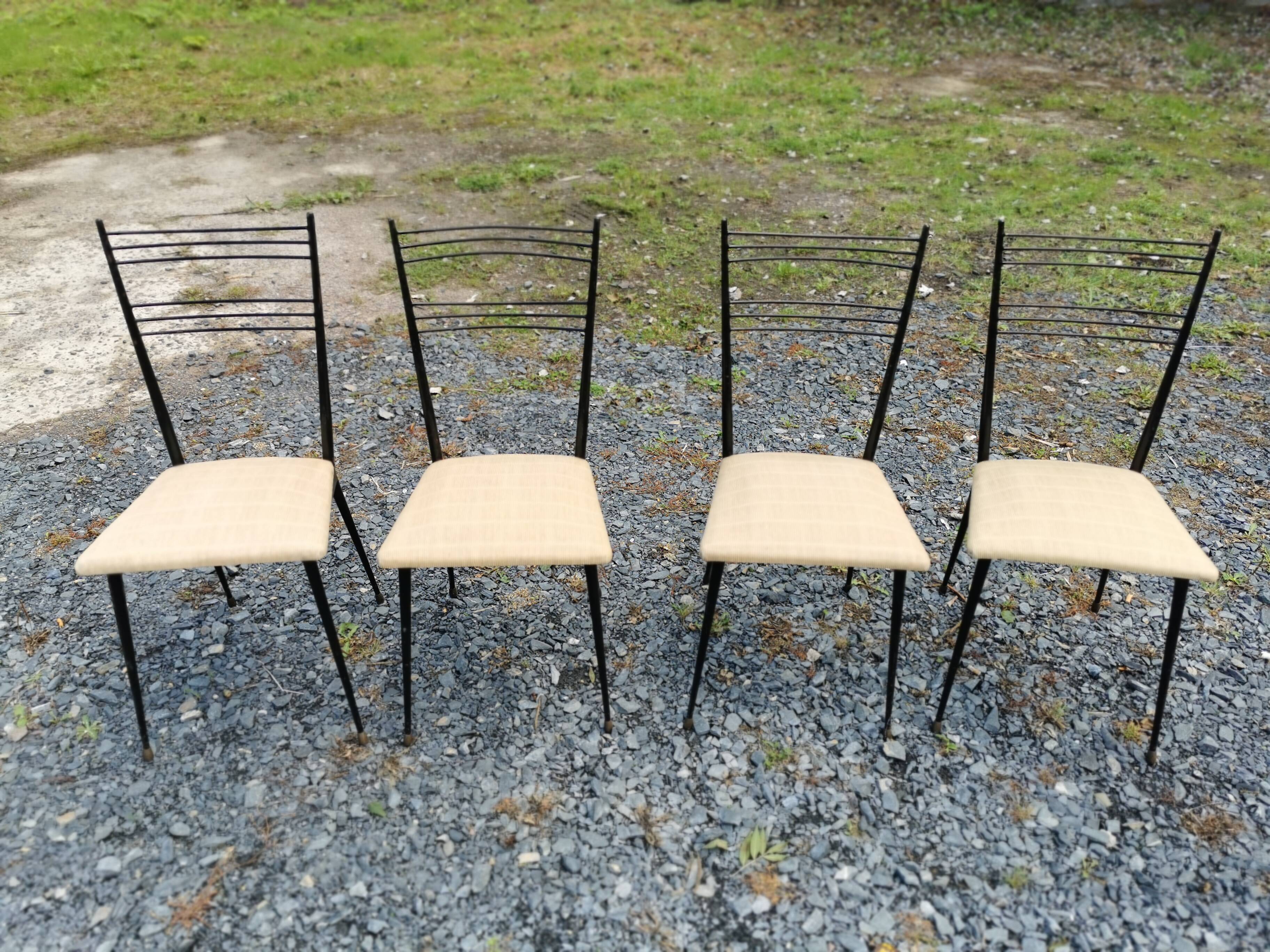 4 vintage colette gueden chairs