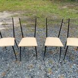 4 vintage colette gueden chairs