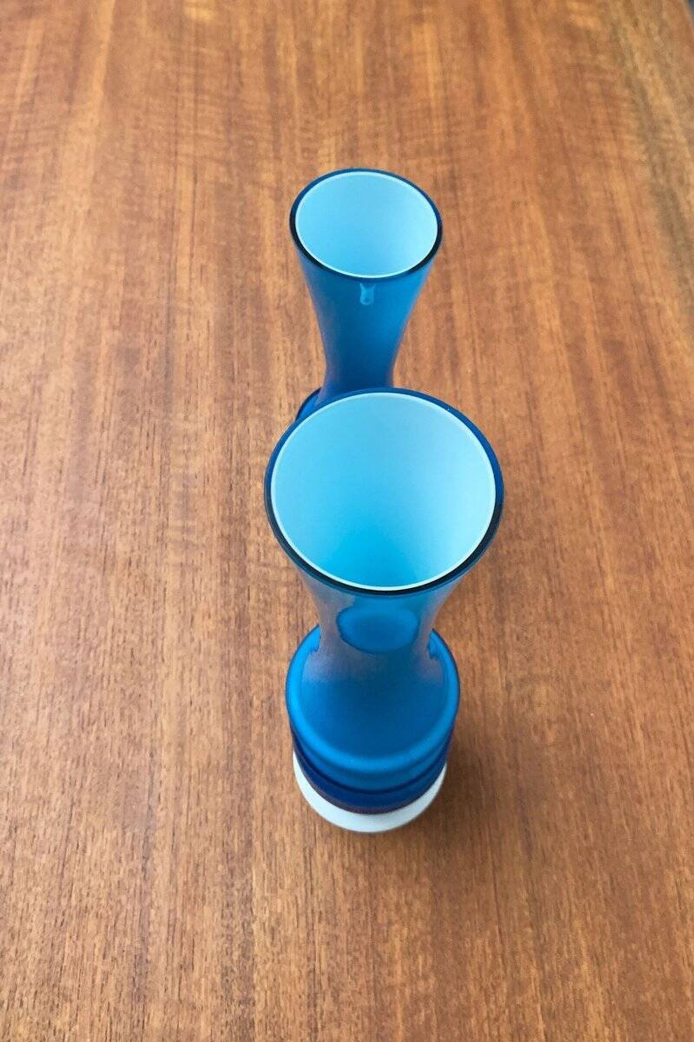 Mid-century German glass vases by Karl Friedrich, 1960s, set of 2.