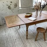 Walnut farmhouse table + extensions
