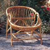 Rattan armchair 60