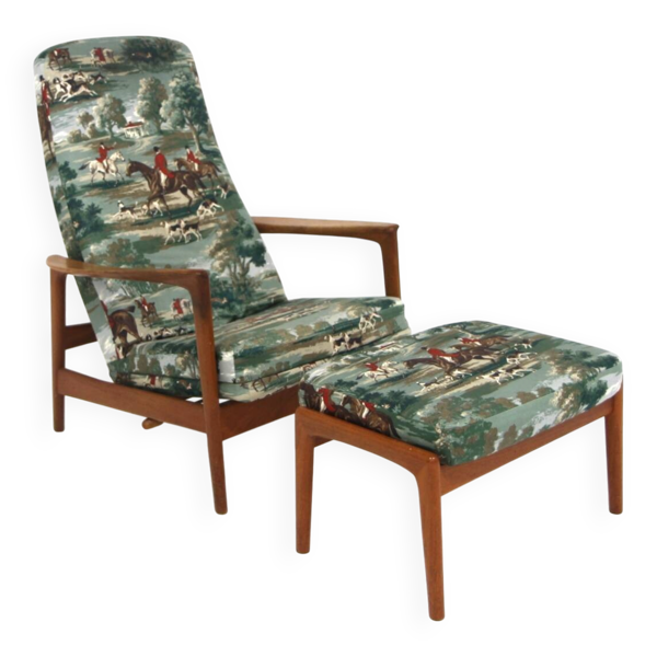 Fauteuil scandinave ''Siesta'', Folke Ohlsson pour DUX, Suède, 1960