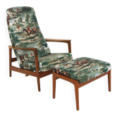 Fauteuil scandinave "Siesta", Folke Ohlsson pour DUX, Suède, 1960