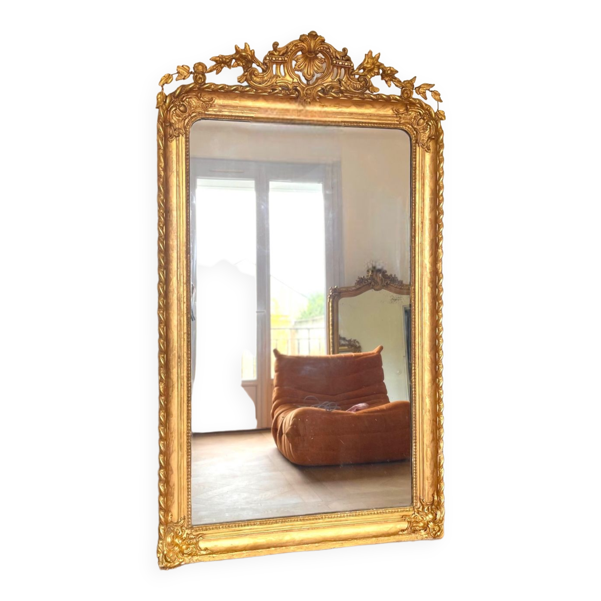 Very large mirror Louis Philippe 178x 104 cm