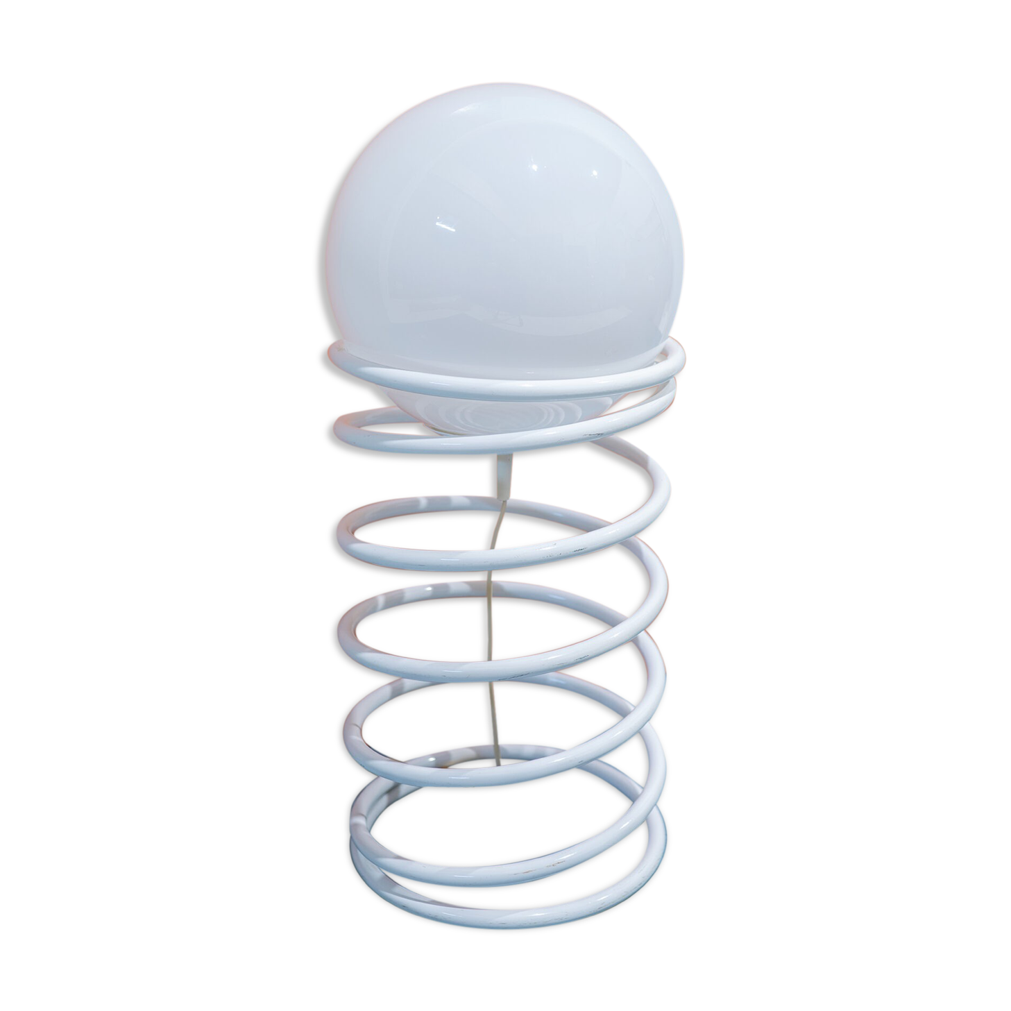 White spiral lamp Woja 1970