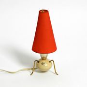 Lampe de table trépied en laiton, milieu du siècle moderne.