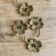 Set of 4 small vintage brass candlesticks/candle holders