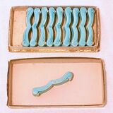 Set of 10 Art-Nouveau ceramic knife holders in perfect condition