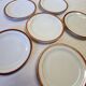 6 Limoges porcelain dessert plates from Chastagner, France