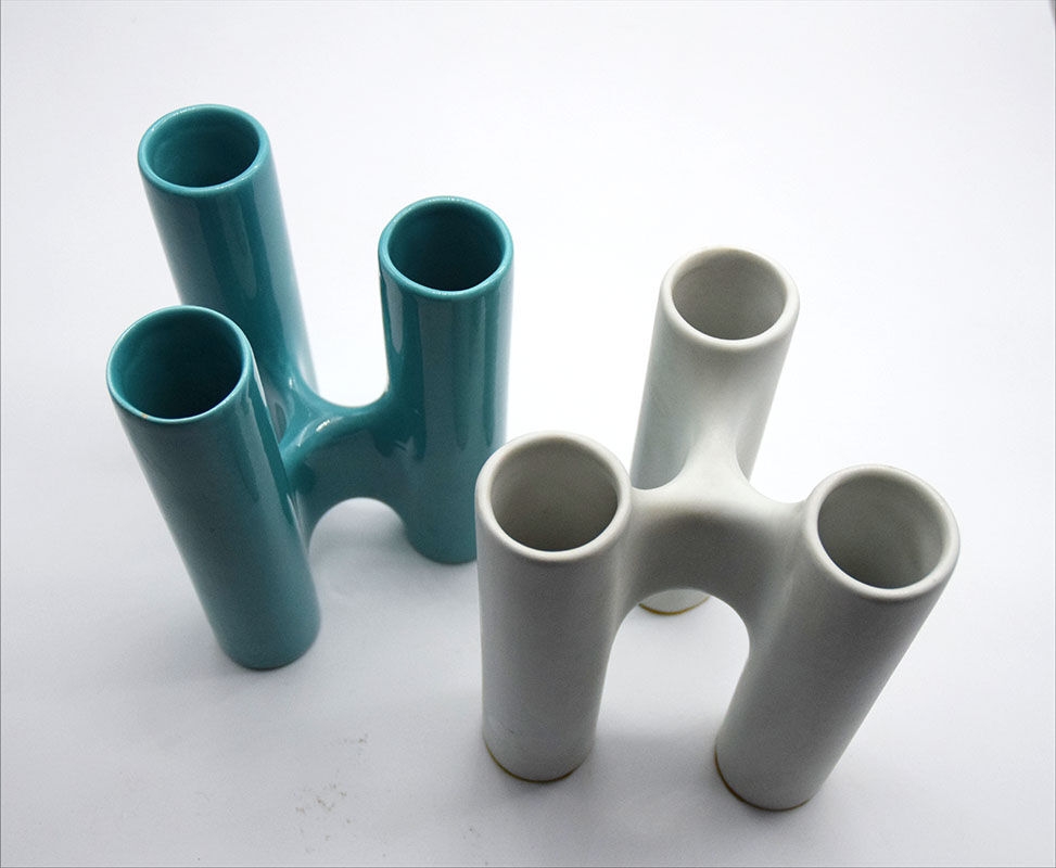Interlocking ceramic vases by Enzo Bioli for Il Picchio, 1970s.