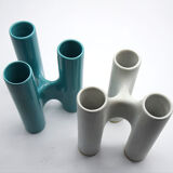 Interlocking ceramic vases by Enzo Bioli for Il Picchio, 1970s.