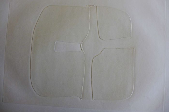 Marca-relli conrad, composition 1, 1977. original etching and aquatint