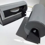 2 Wall lamps metal rolls gray ikea 80's