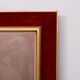 Large Red Velvet Bronze wall Mirror 1960s Italy Status: